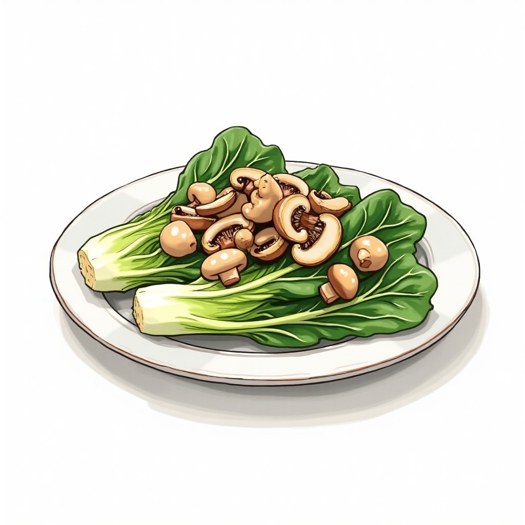 Bok Choy and Mushrooms