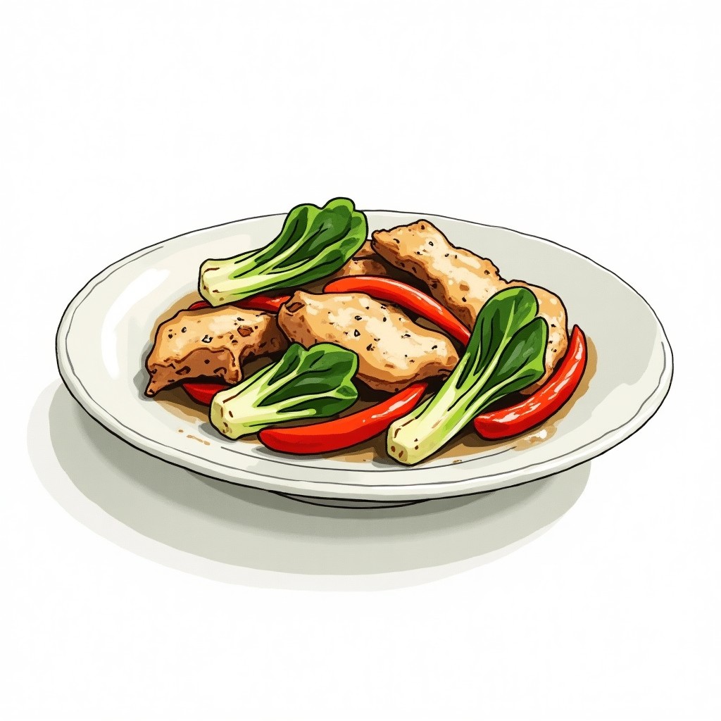 Chicken Thigh Bok Choy Stir Fry
