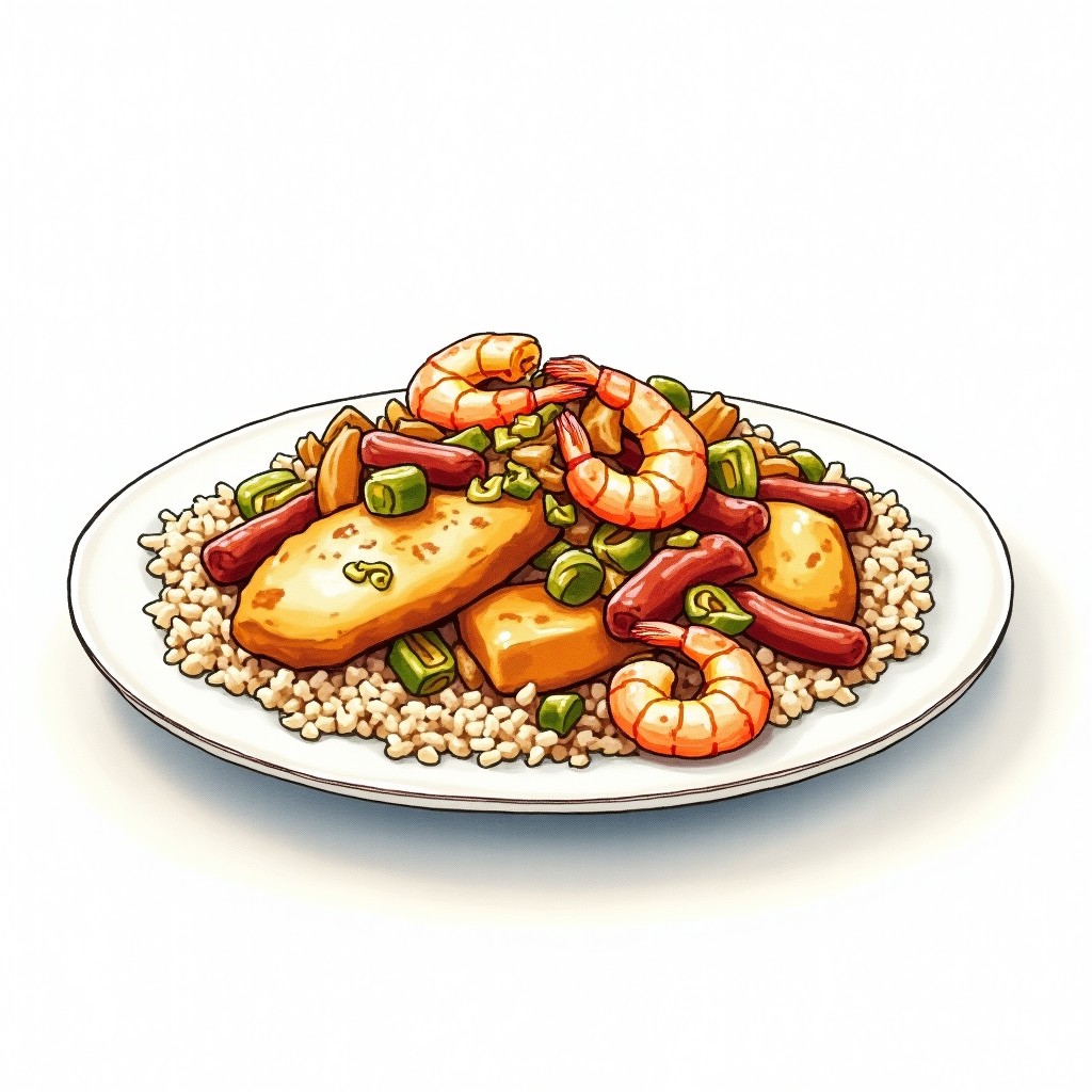 Classic Chicken and Shrimp Jambalaya