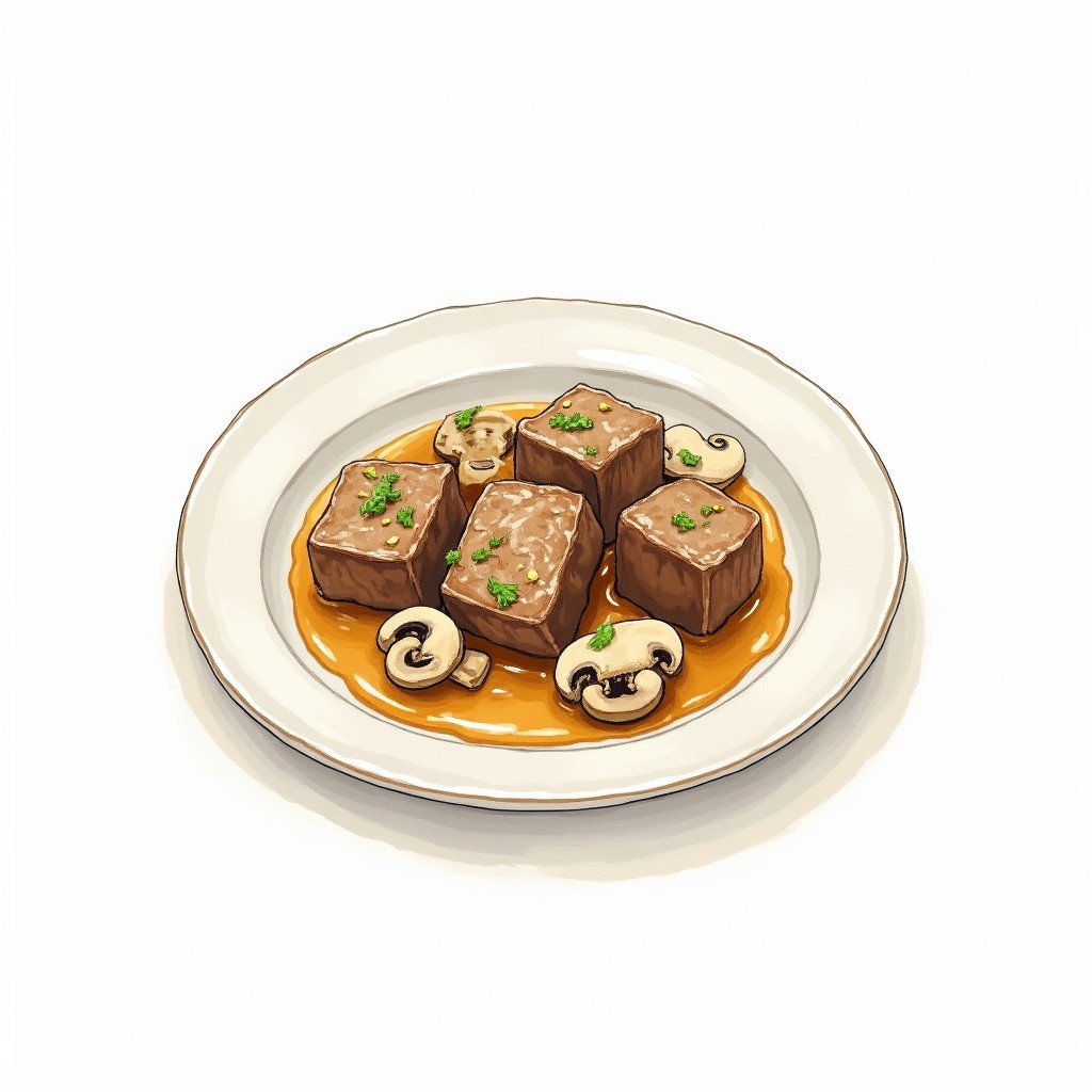 Cube Steak in Mushroom Gravy