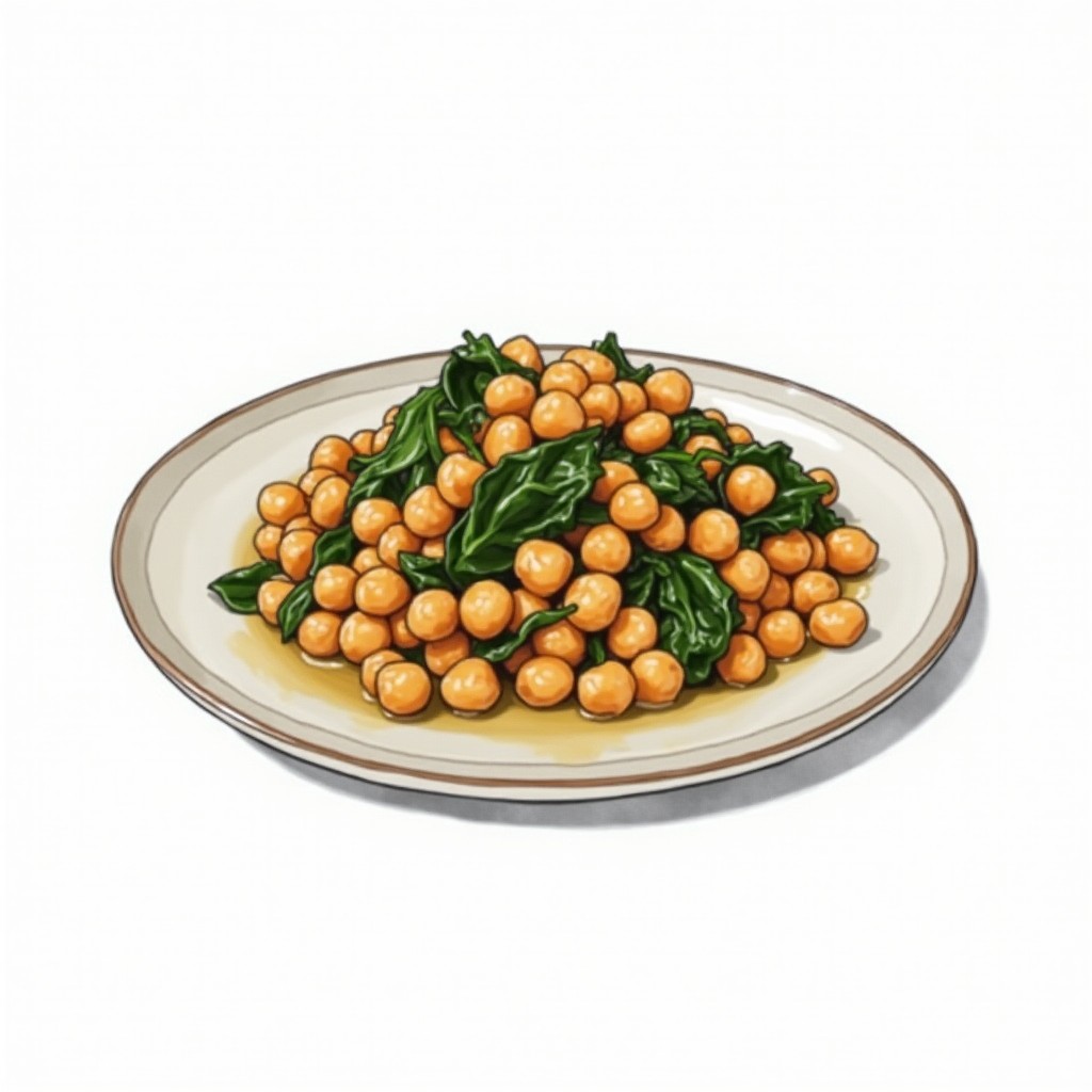 Espinacas con Garbanzos