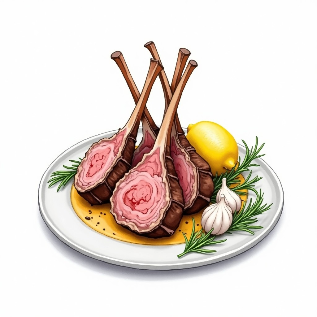 Grilled Rack of Lamb