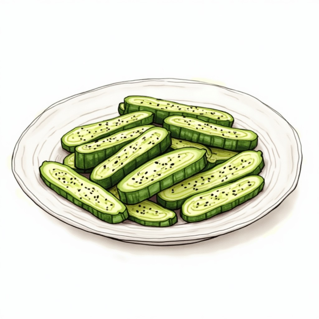 Instant Pickled Cucumbers