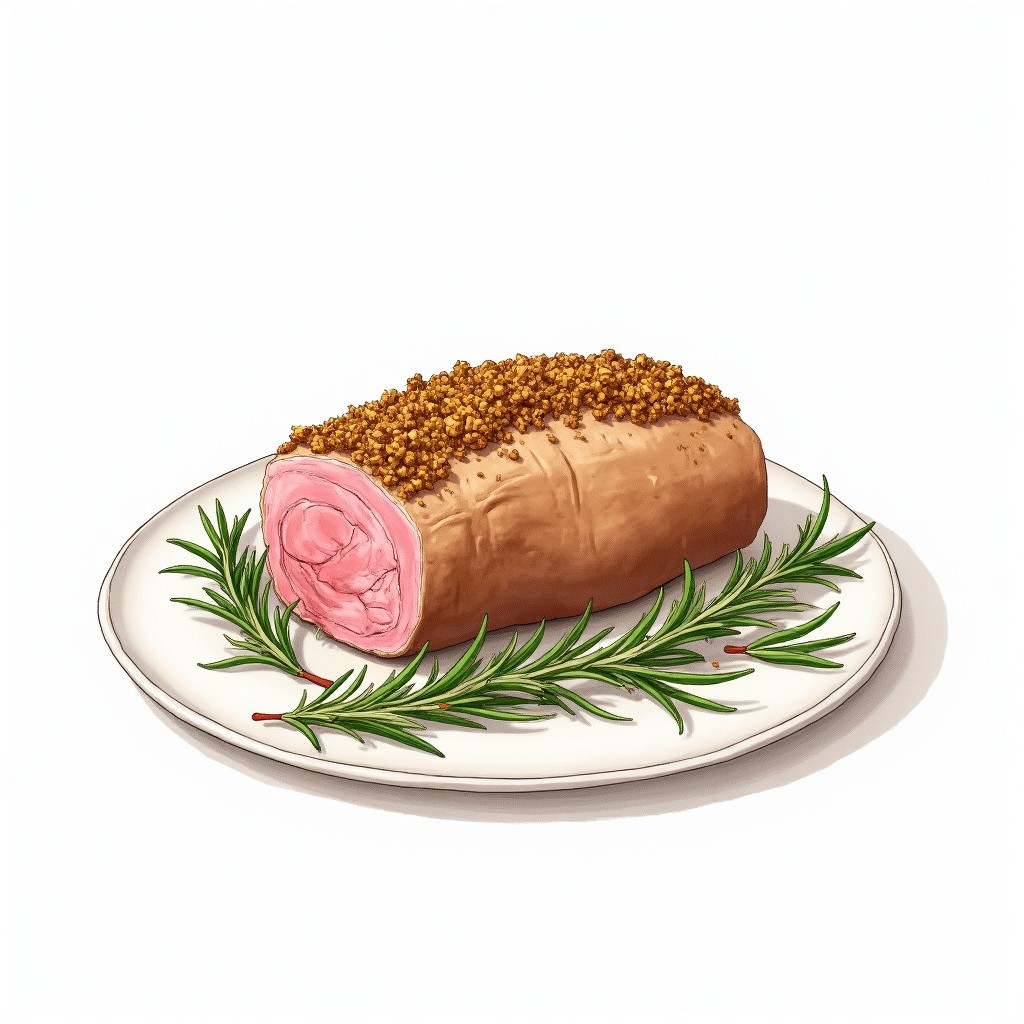 Lamb Loin Roast with Herb Crust
