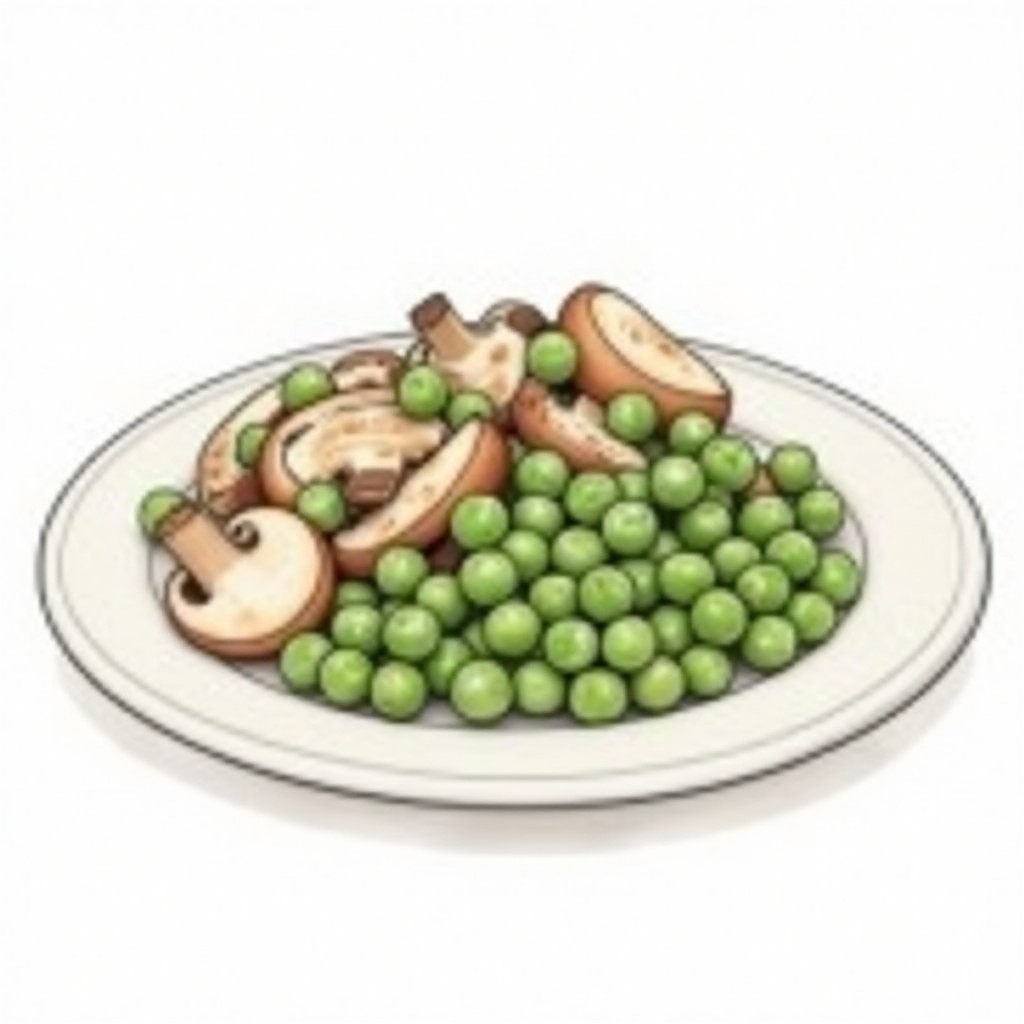 Mushrooms and Peas