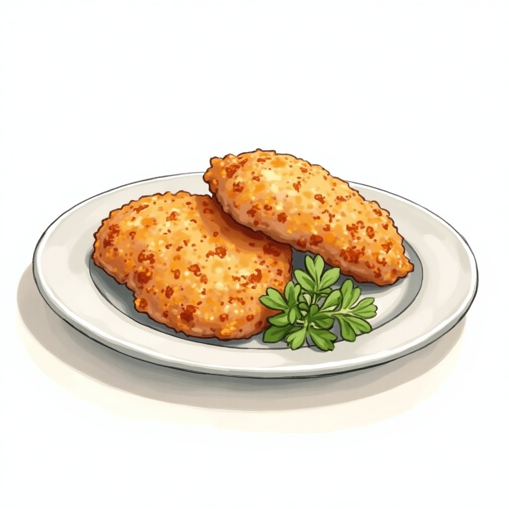 Oven Baked Breaded Chicken Thighs