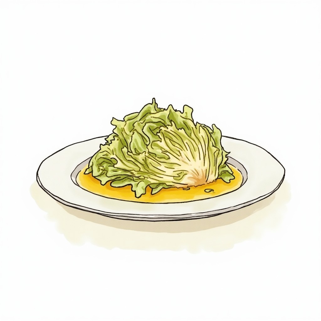 Roasted Cabbage with Mustard Sauce