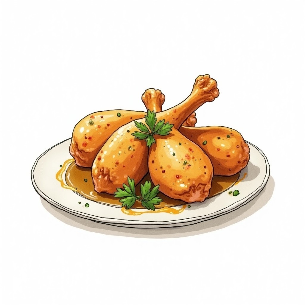 Roasted Curry Chicken Legs