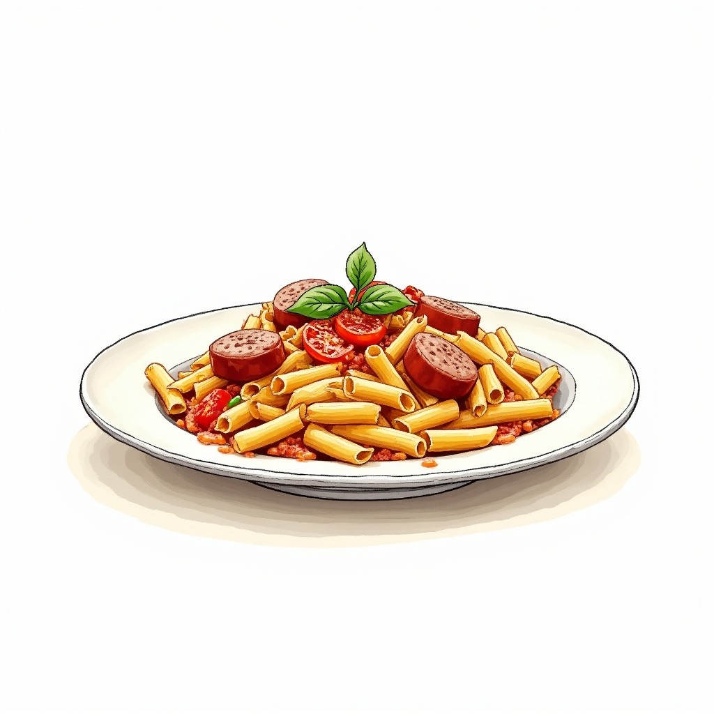 Skillet Pasta and Sausage