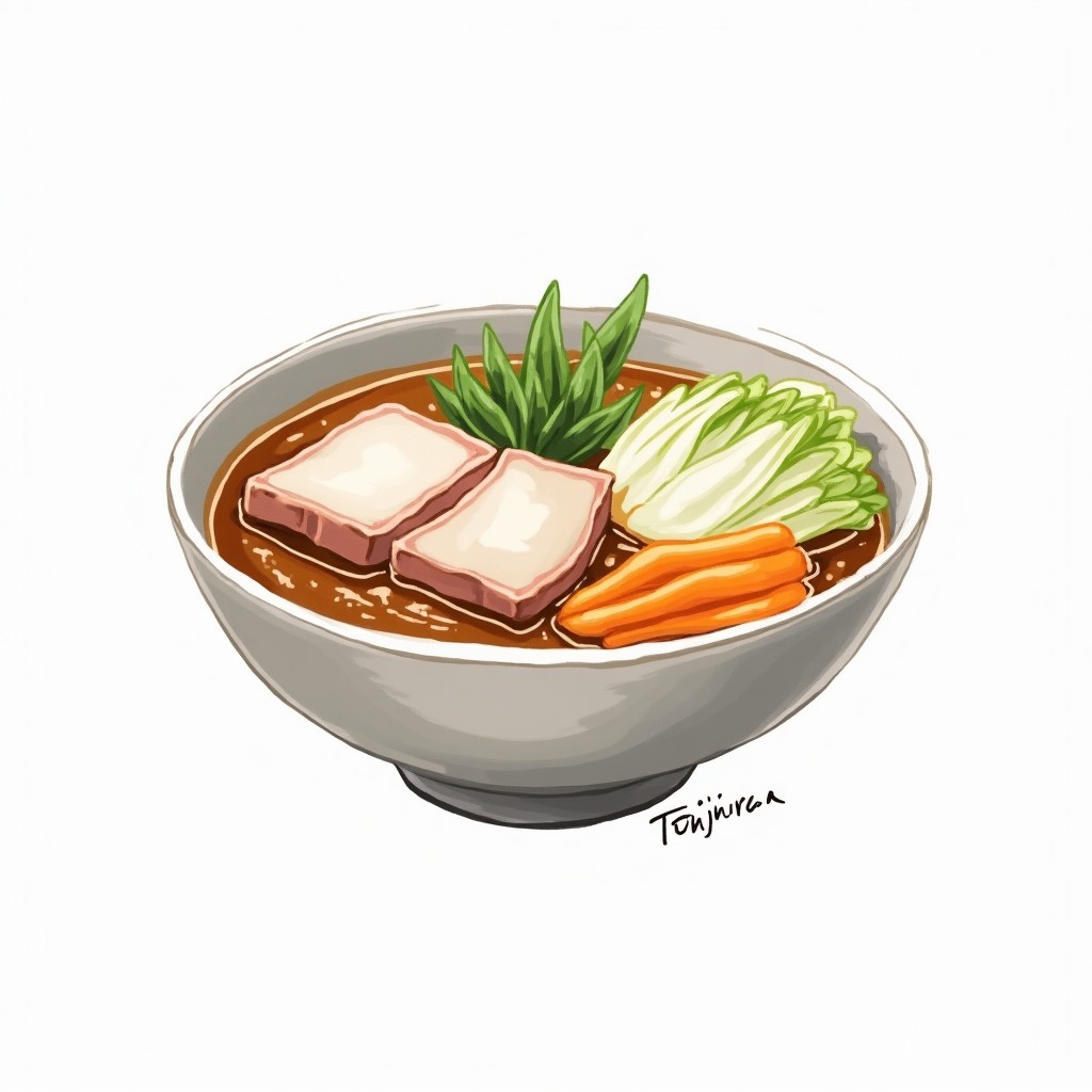 Tonjiru (Pork and Vegetable Miso Soup)