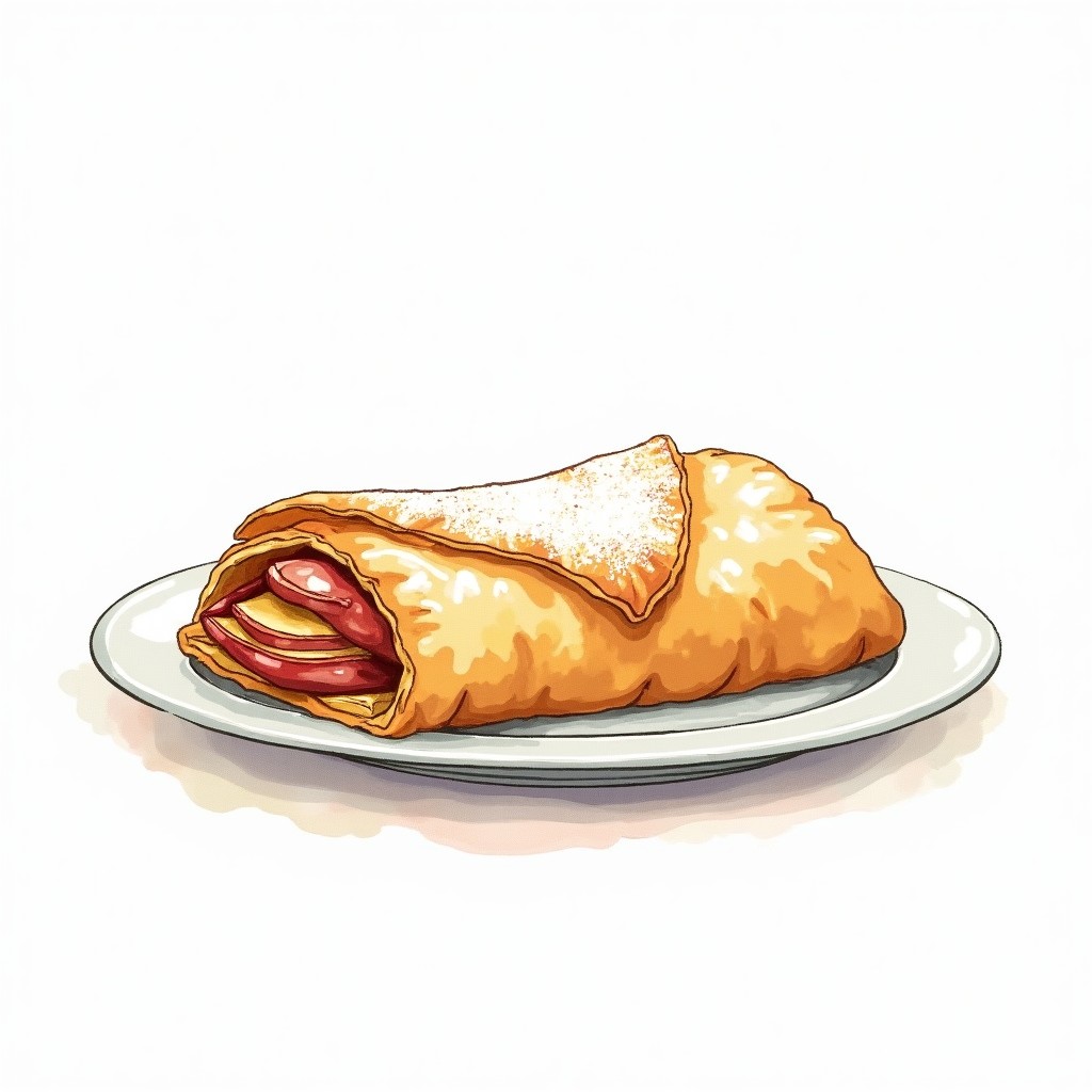 Traditional Apple Strudel with Phyllo Pastry