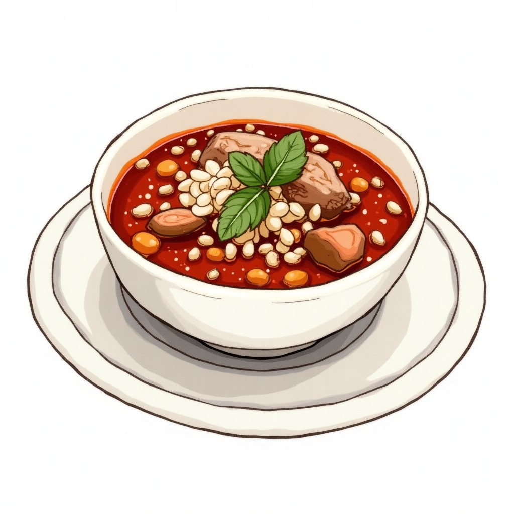 Traditional Mexican Pozole Rojo